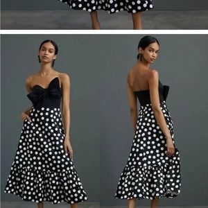 Black with white polkadots